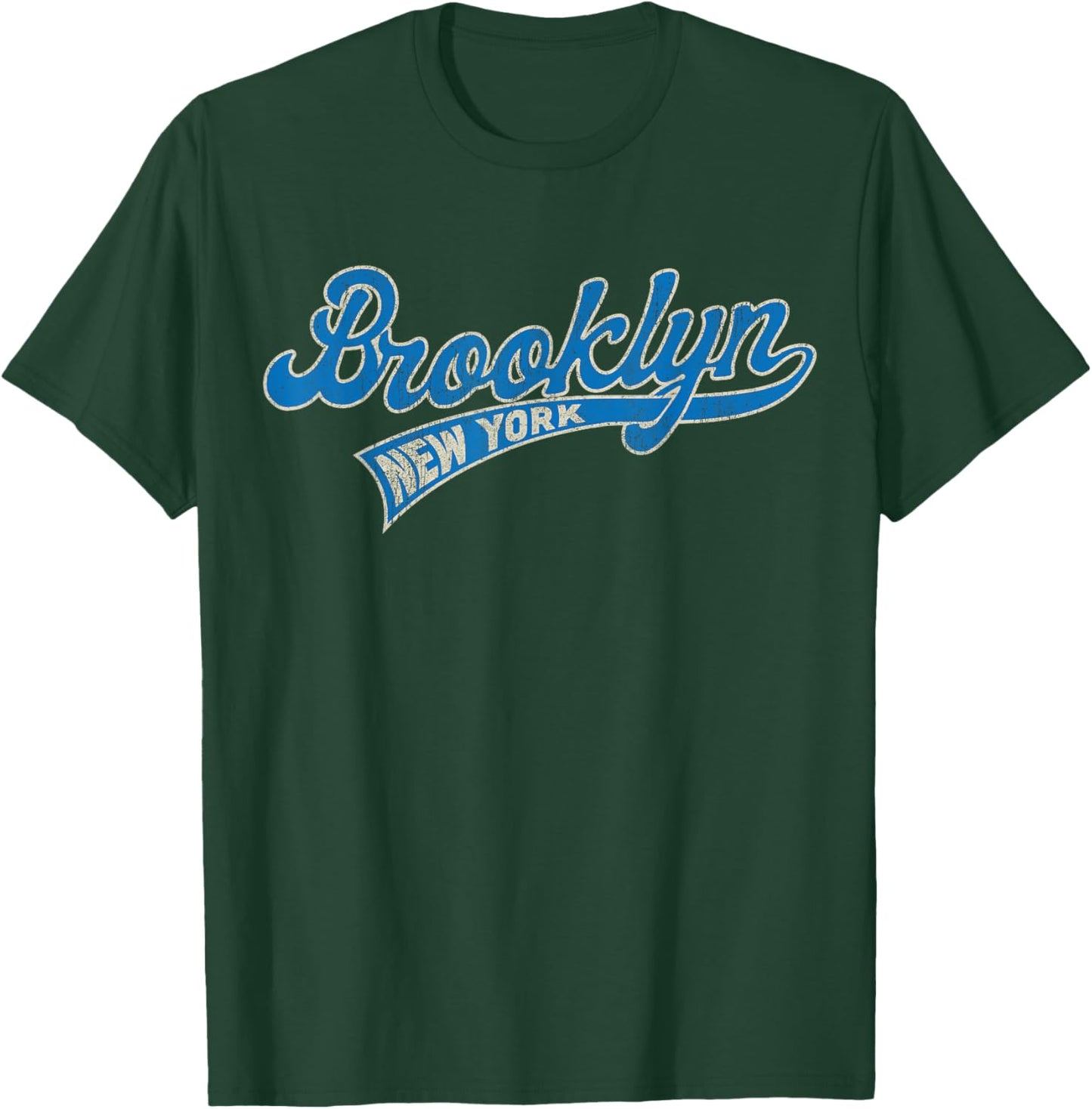 Vintage Style Faded.Brooklyn & Women T-Shirt - T-Shirt | Forest