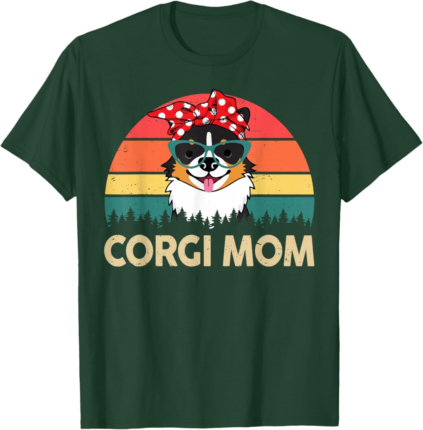 Corgi Mom T-Shirt - T-Shirt | Forest