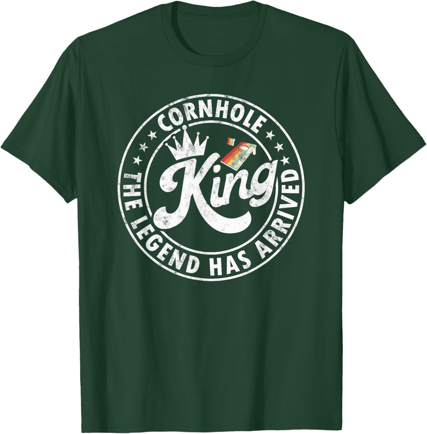 Cornhole king the legend Has arrived Funny Cornhole Player T-Shirt - T-Shirt | Forest