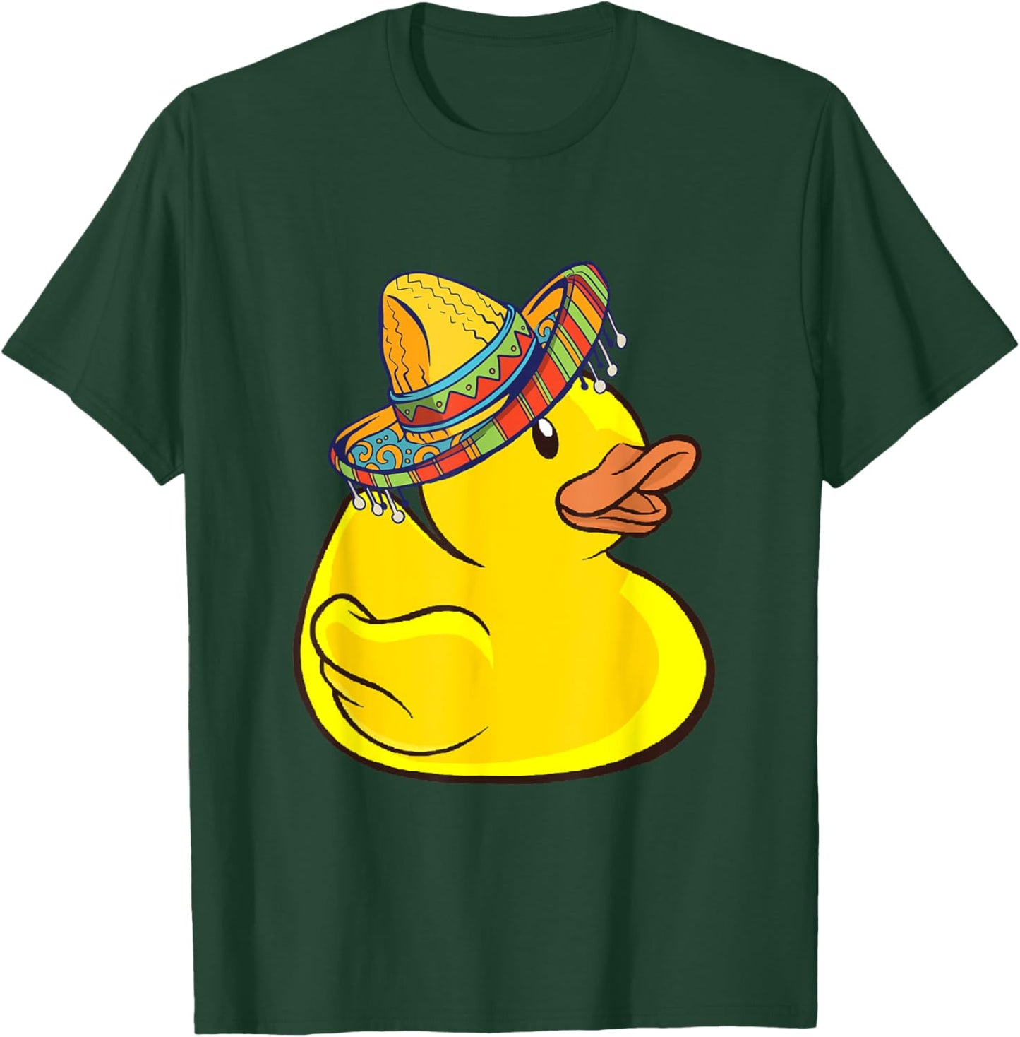 Rubber Duck Sombrero Mexico Cute Duckie Rubber Duck Lover T-Shirt - T-Shirt | Forest
