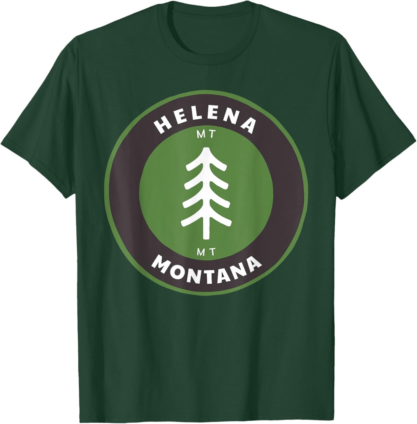 Helena Montana Outdoors MT Forest Badge T-Shirt - T-Shirt | Forest