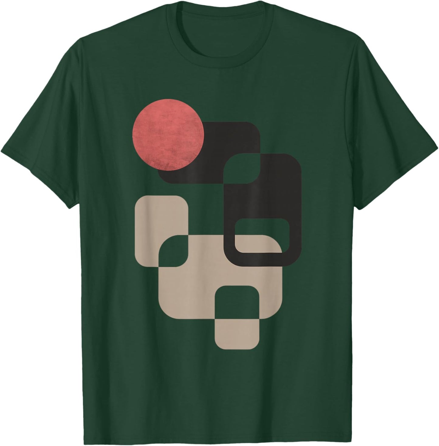 Retro Geometric Shapes T-Shirt - T-Shirt | Forest