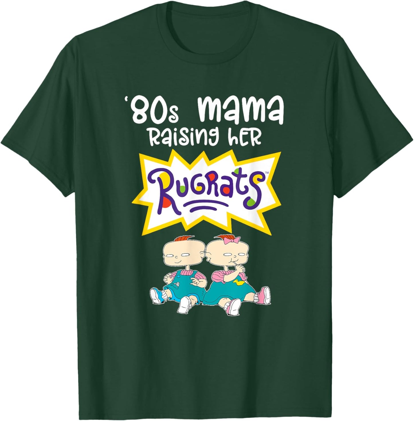 Mademark x Rugrats - 80s Mama Raising Her Rugrats - Phil & Lil T-Shirt - T-Shirt | Forest