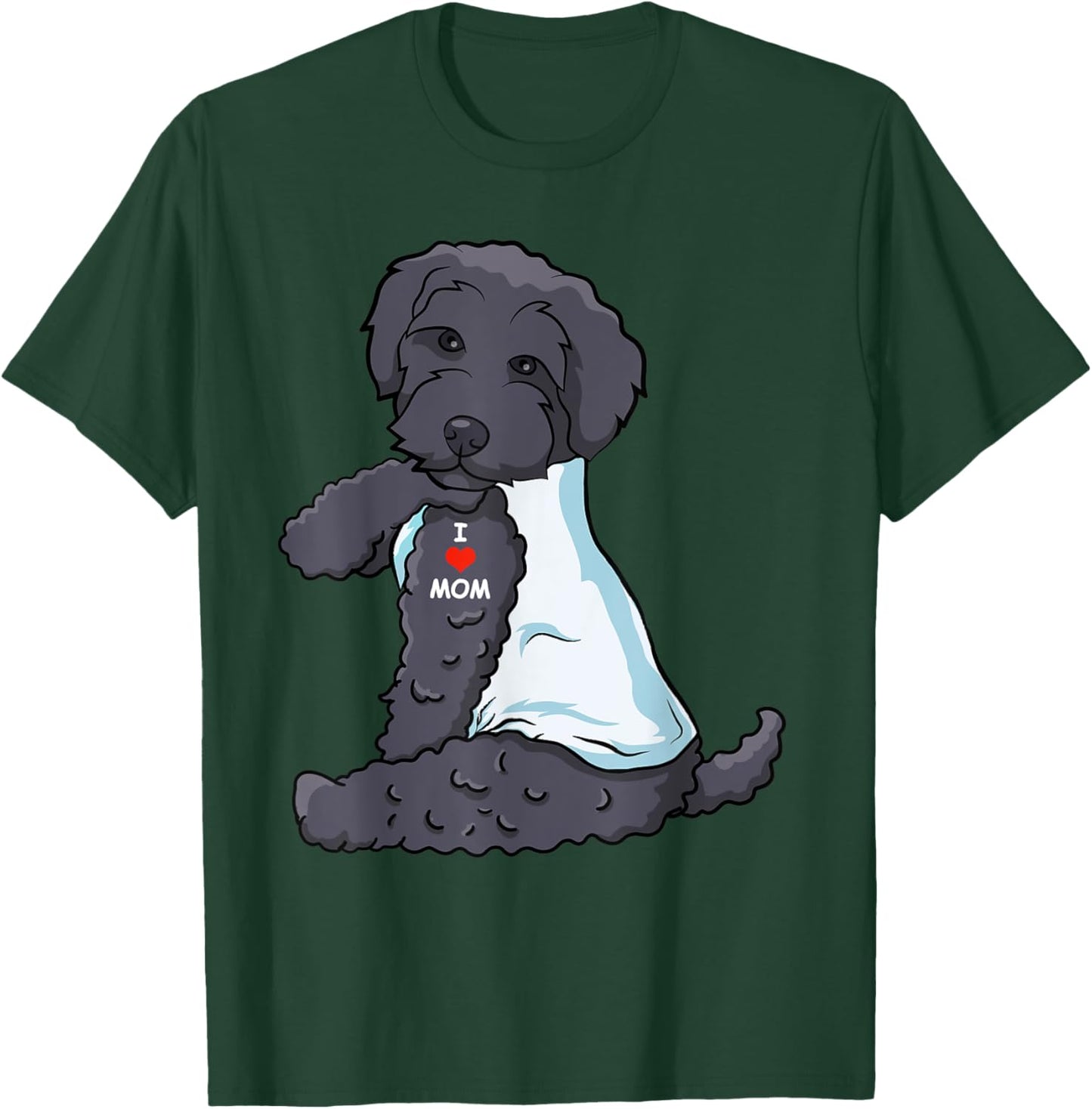 I Love Mom Tattoo Schnoodle Mom Dog Lover Women T-Shirt - T-Shirt | Forest