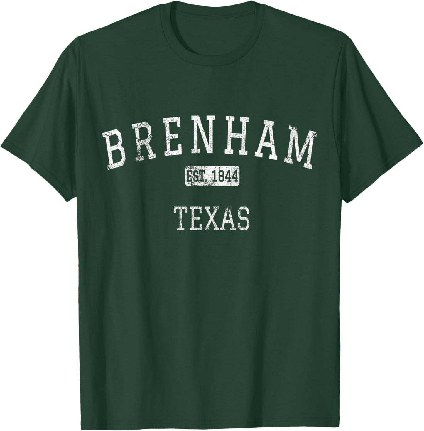Brenham Texas TX Vintage T-Shirt - T-Shirt | Forest