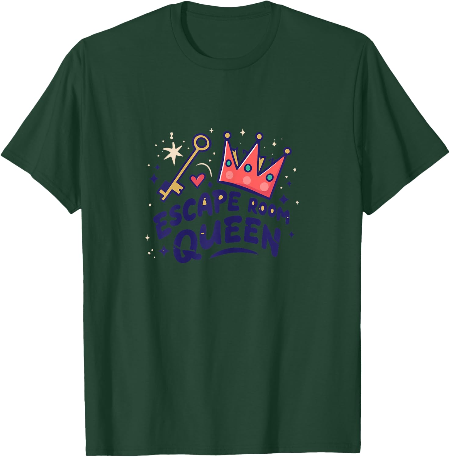 Birthday Party Favor | Girls Teens Escape Room Queen T-Shirt - T-Shirt | Forest