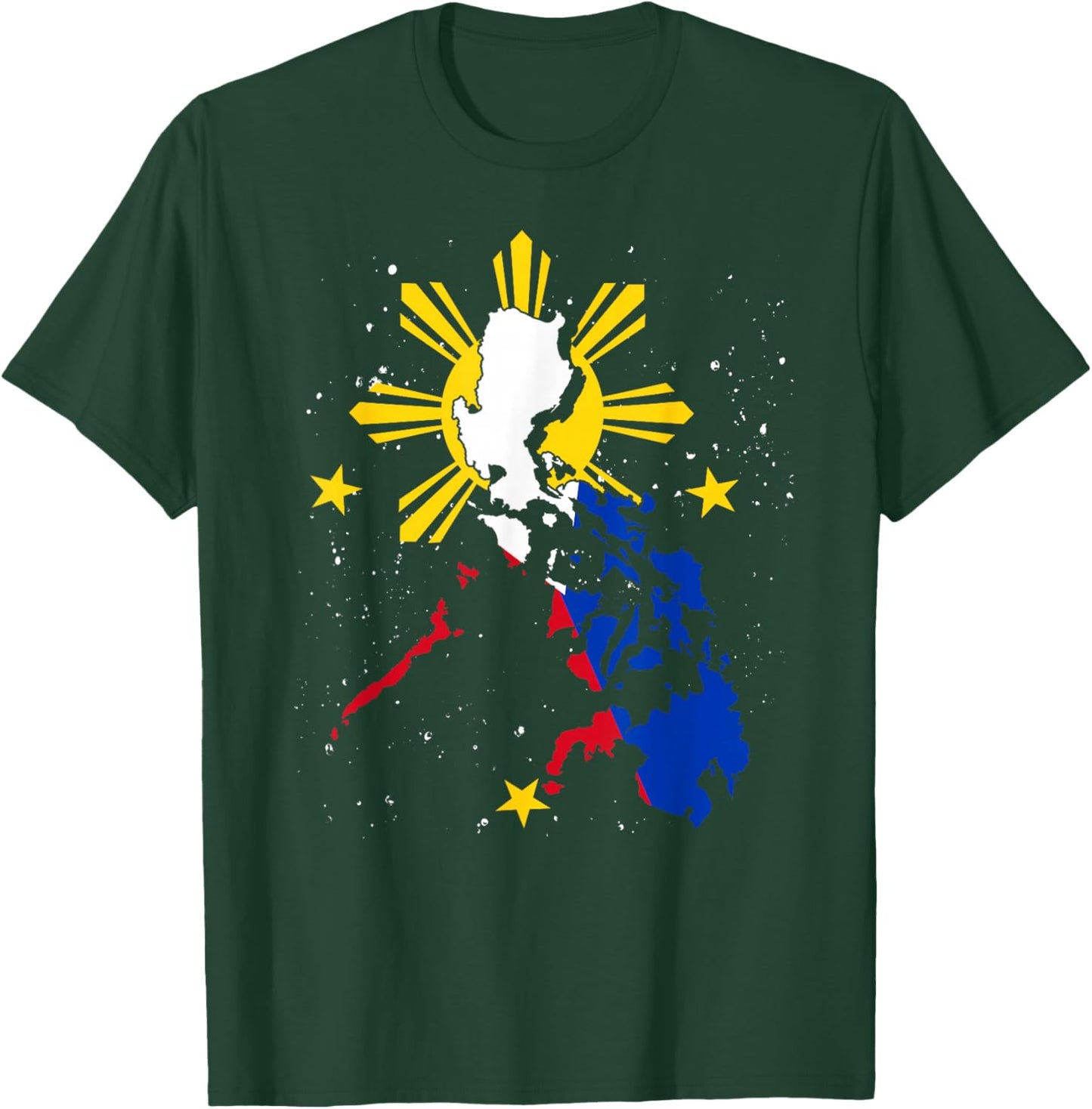 Philippines Flag Filipino Pride Pinoy Heritage Philippines T-Shirt - T-Shirt | Forest