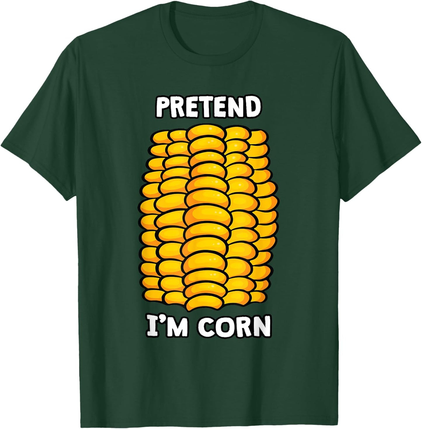 Funny Corn Halloween Cute Pretend I'm Corn T-Shirt - T-Shirt | Forest