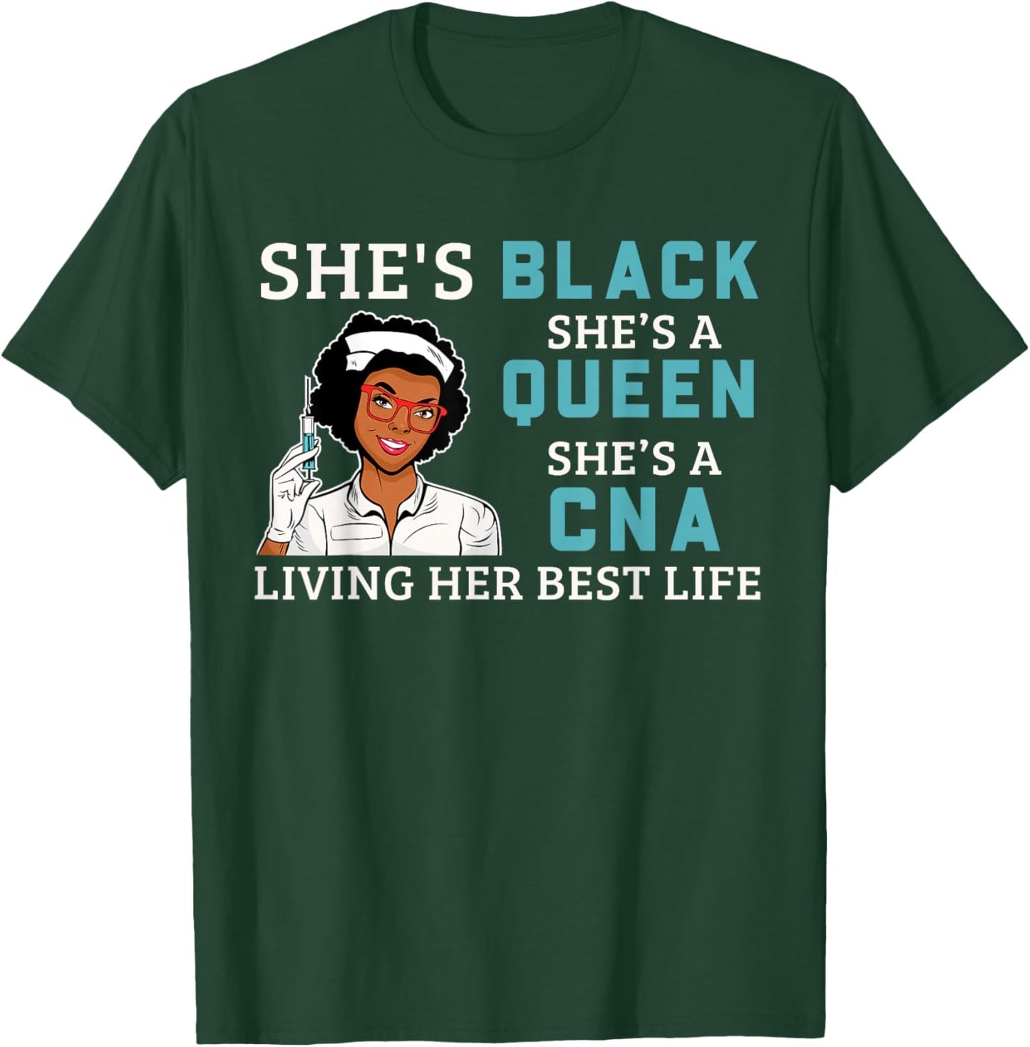 Black Cna Proud Afro Queen Women T-Shirt - T-Shirt | Forest