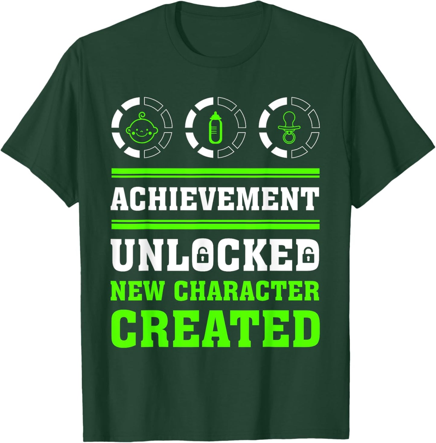 Achievement Unlocked new Character Created T-Shirt - T-Shirt | Forest