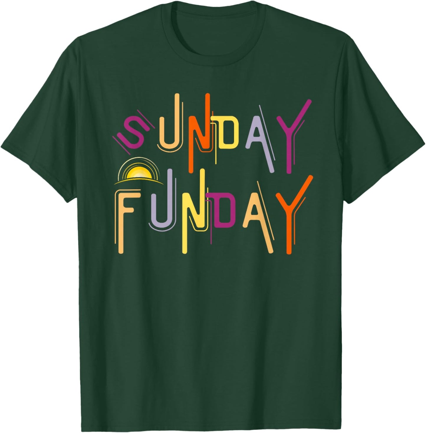 Sunday Funday - Funny Drinking T-Shirt - T-Shirt | Forest