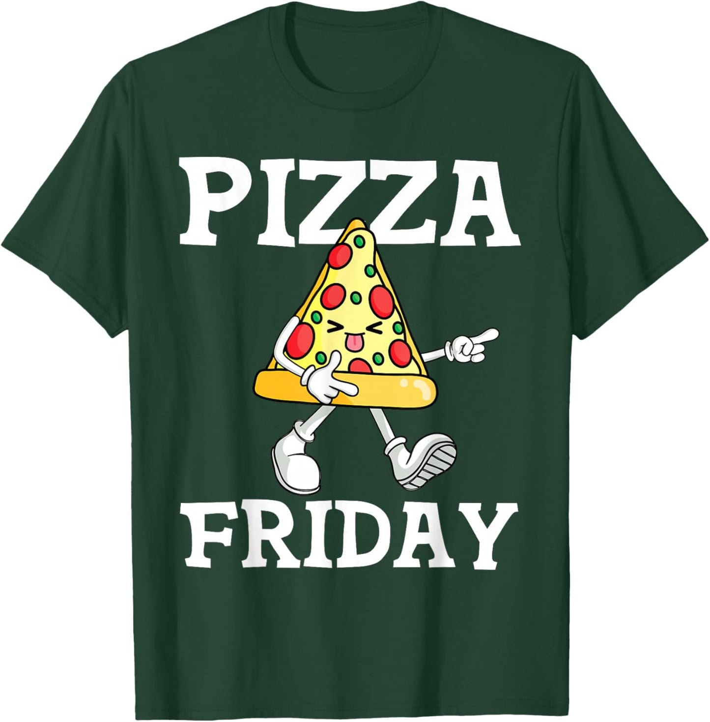 Funny Pizza Friday Pizza Slice For Pepperoni Lover T-Shirt - T-Shirt | Forest