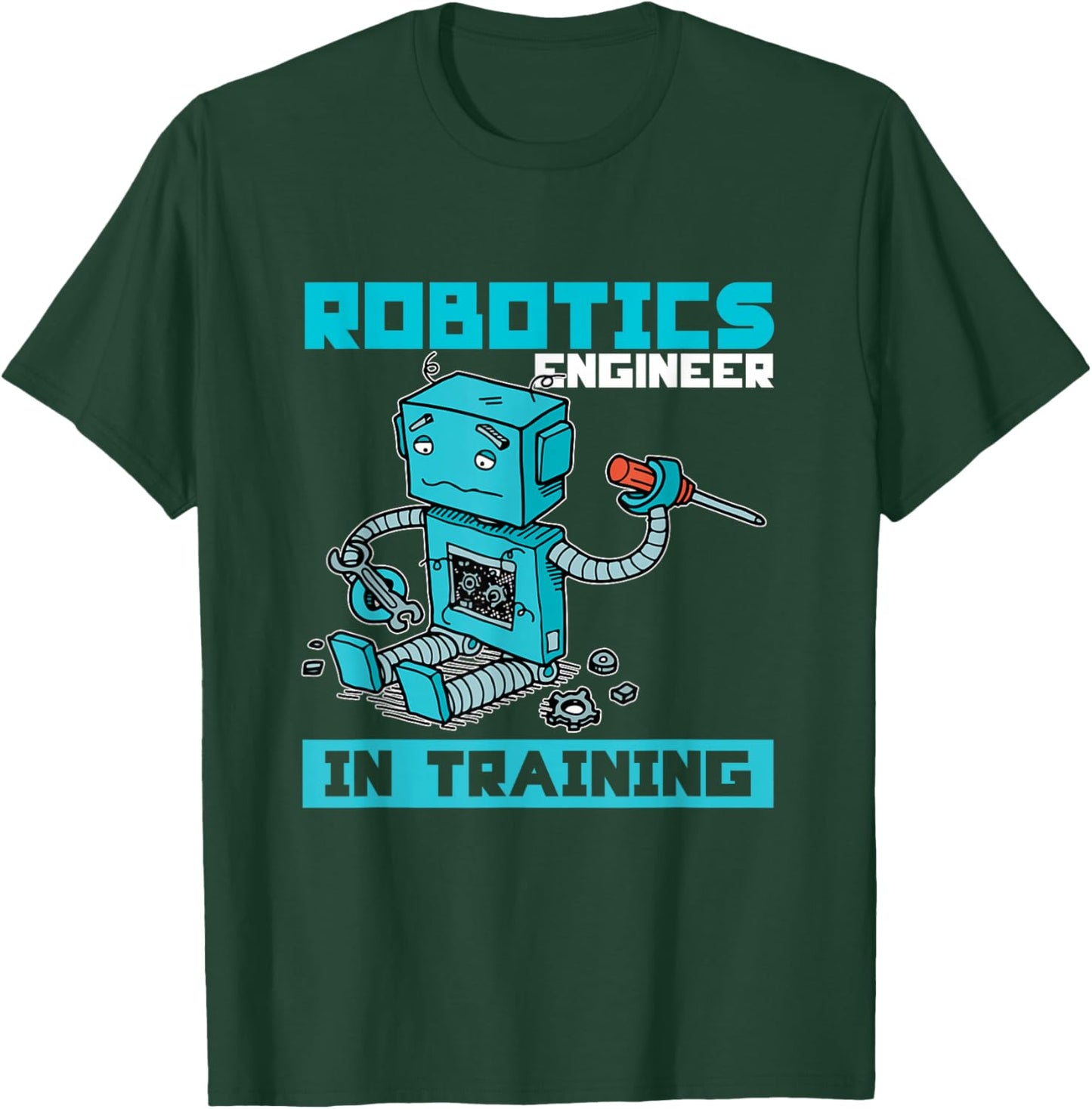 Cute Future Robotics Engineer Boy Girl Robot T-Shirt - T-Shirt | Forest