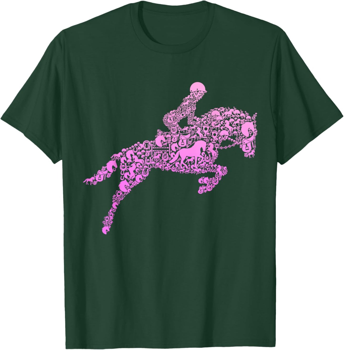 Horse Lover Girl Horseback Riding Women T-Shirt - T-Shirt | Forest