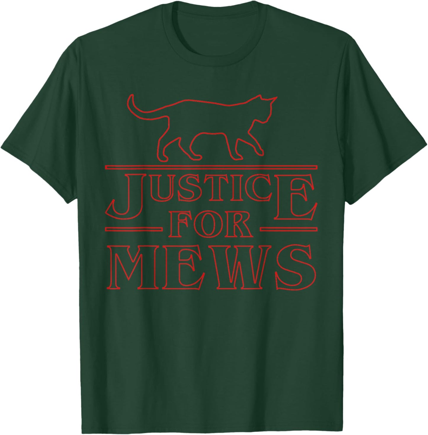 Justice For Mews Funny Cat Cat Lovers Shirt Women Kids T-Shirt - T-Shirt | Forest