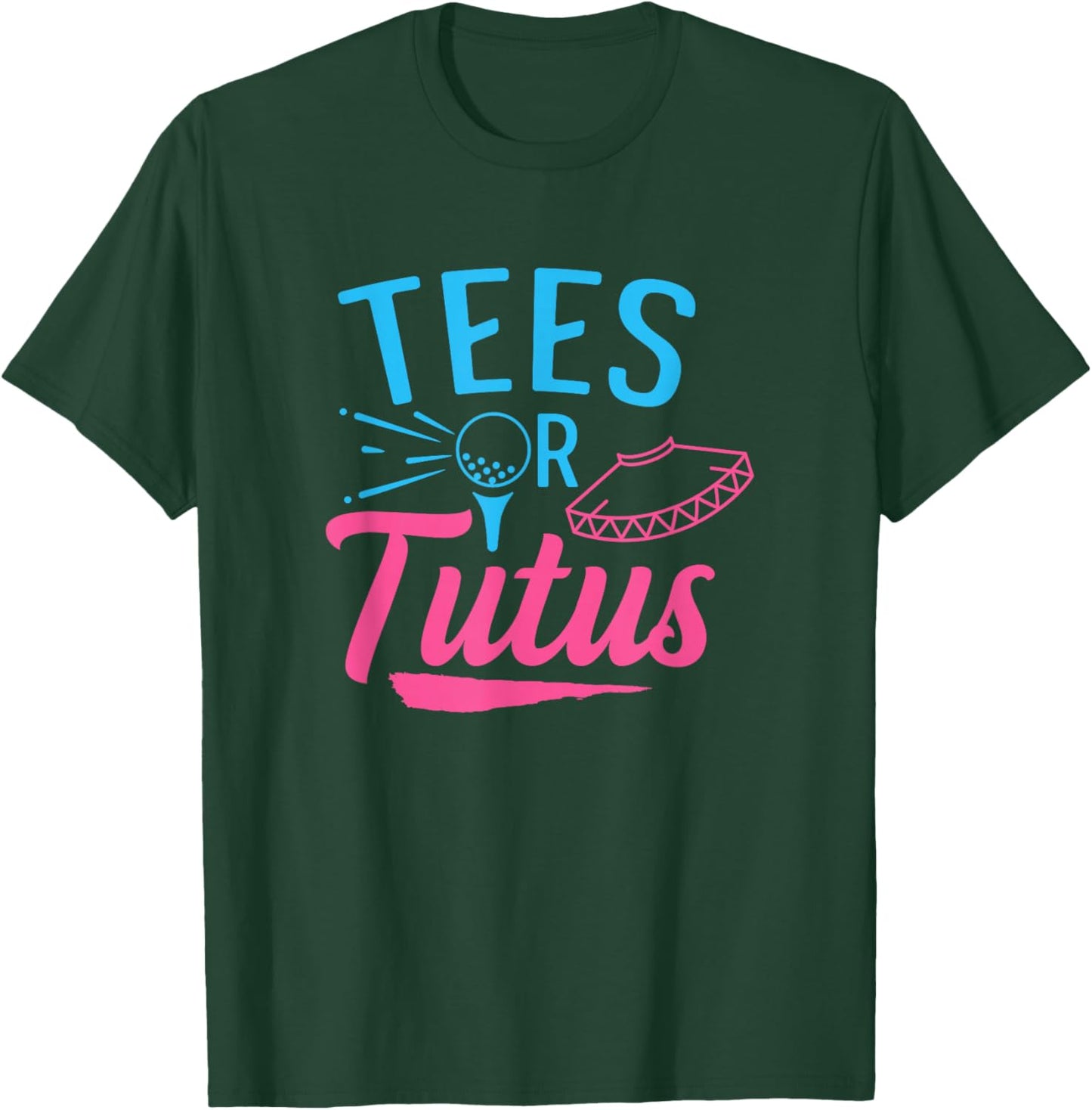 Gender Reveal Golf Design for a Golfing Family T-Shirt - T-Shirt | Forest