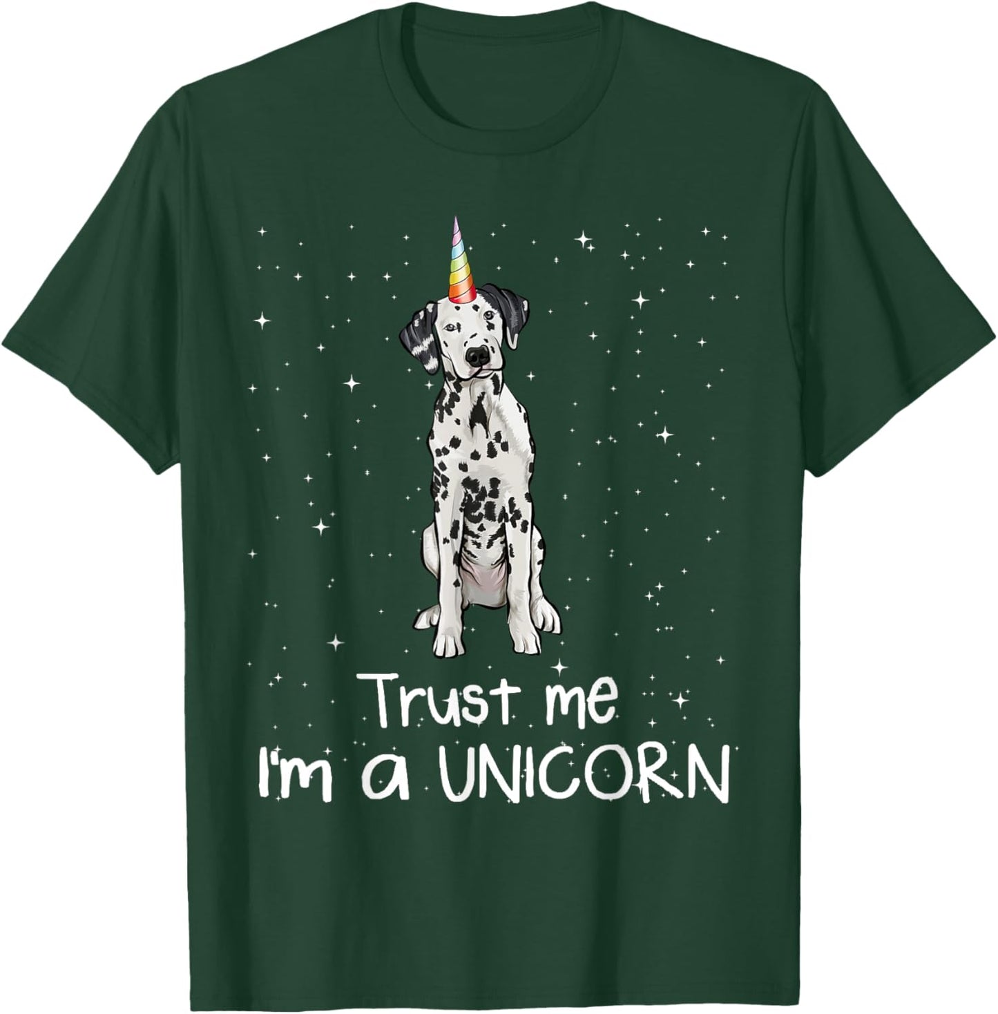 Funny Dalmatian Unicorn T-Shirt - T-Shirt | Forest