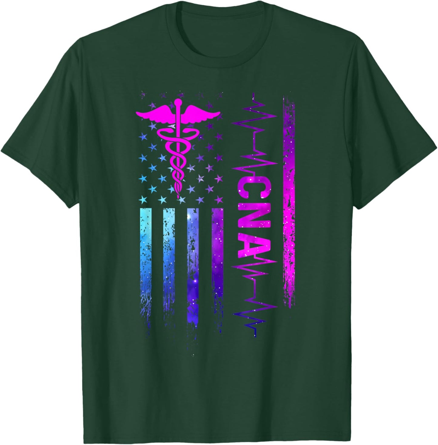CNA Job Certified Nursing Assistant T-Shirt - T-Shirt | Forest