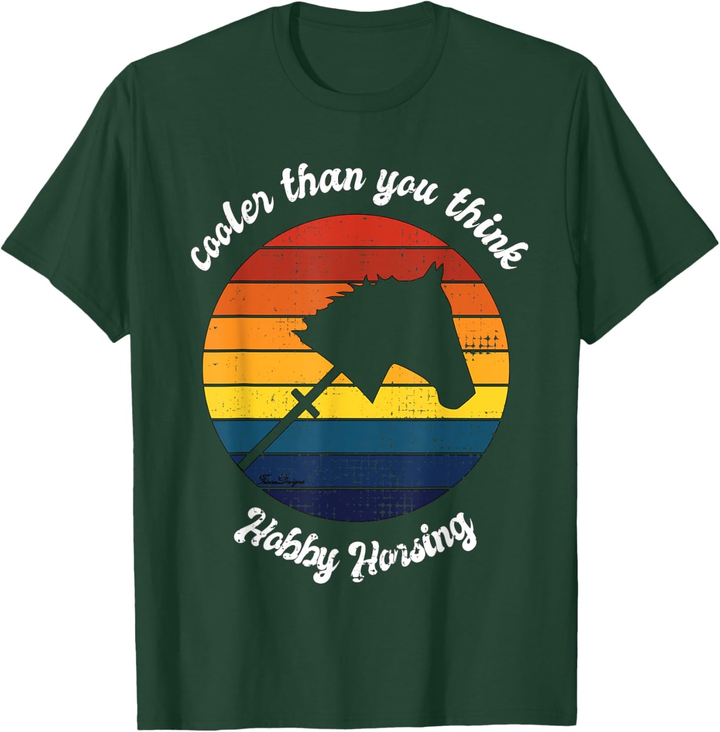Hobby Horse Hobby Horsing Cool Horse T-Shirt - T-Shirt | Forest