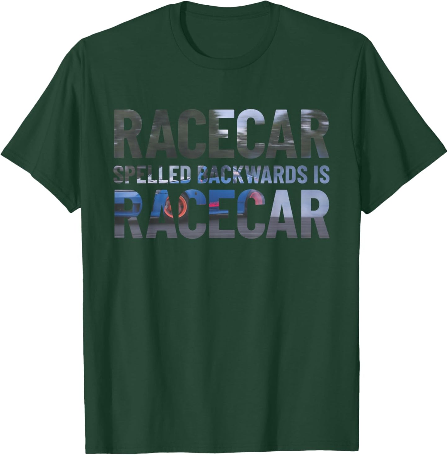 Shifty Driver Carguy Co. Racecar Spelled Backwards Is Still Racecar Funny Black Cotton T-Shirt - T-Shirt | Forest