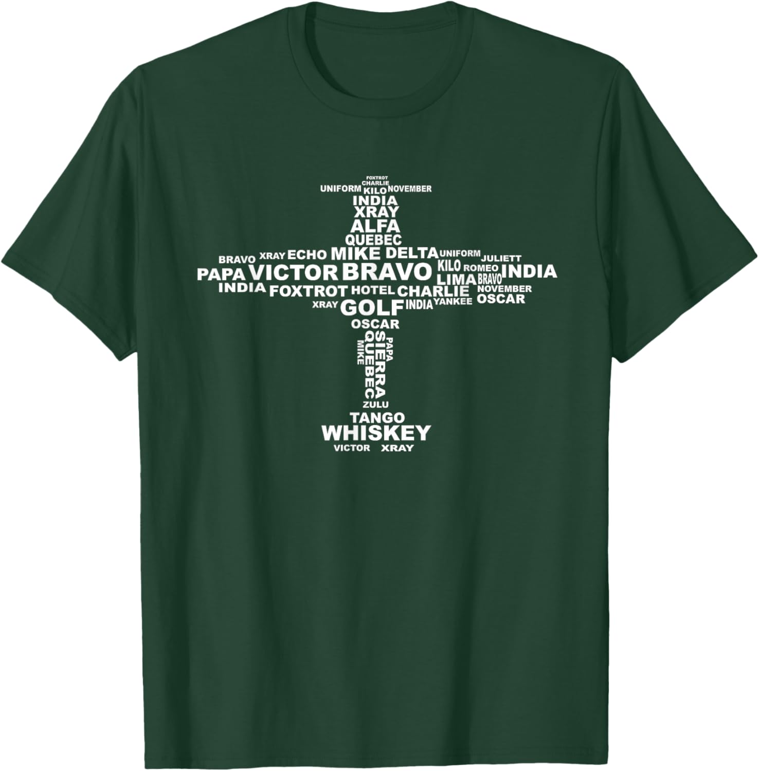 Full Phonetic Alphabet Shirt | Cute Plane Letters Gift T-Shirt - T-Shirt | Forest