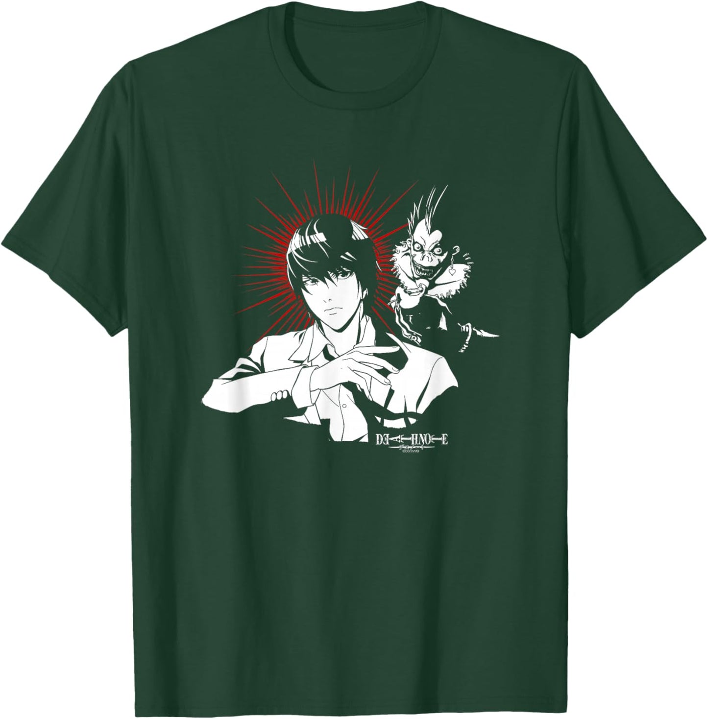 Death Note Ryuk and Light with Halo Anime T-Shirt - T-Shirt | Forest