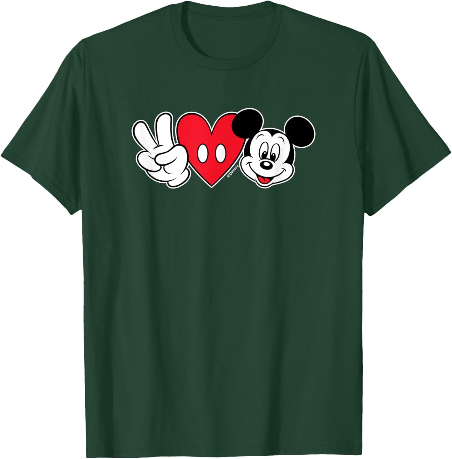 Mickey Mouse Peace T-Shirt - T-Shirt | Forest