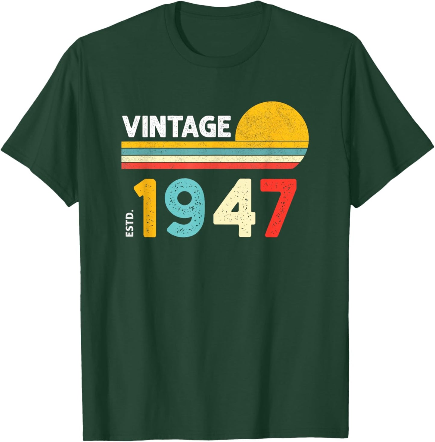 Vintage 1947 T-Shirt - T-Shirt | Forest