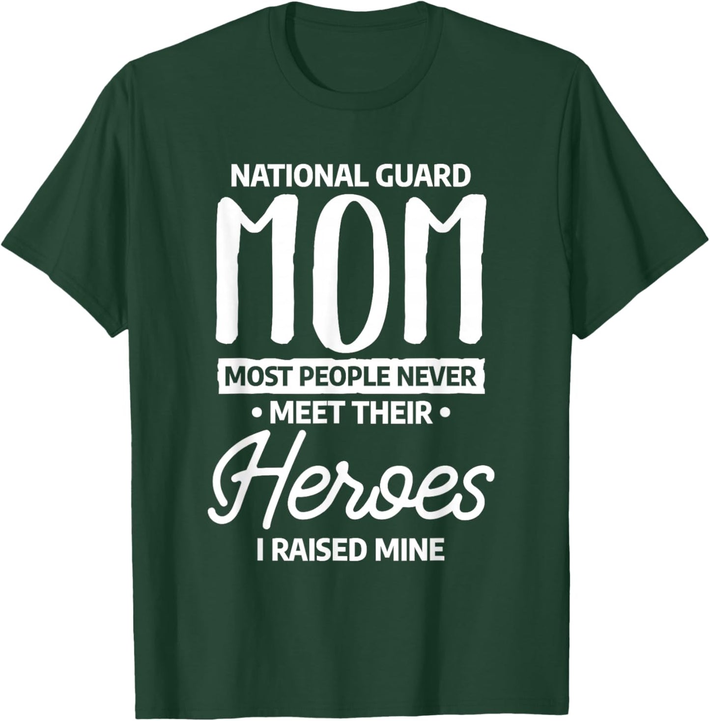 National Guard Mom Lovely Mother Family Military Army T-Shirt - T-Shirt | Forest