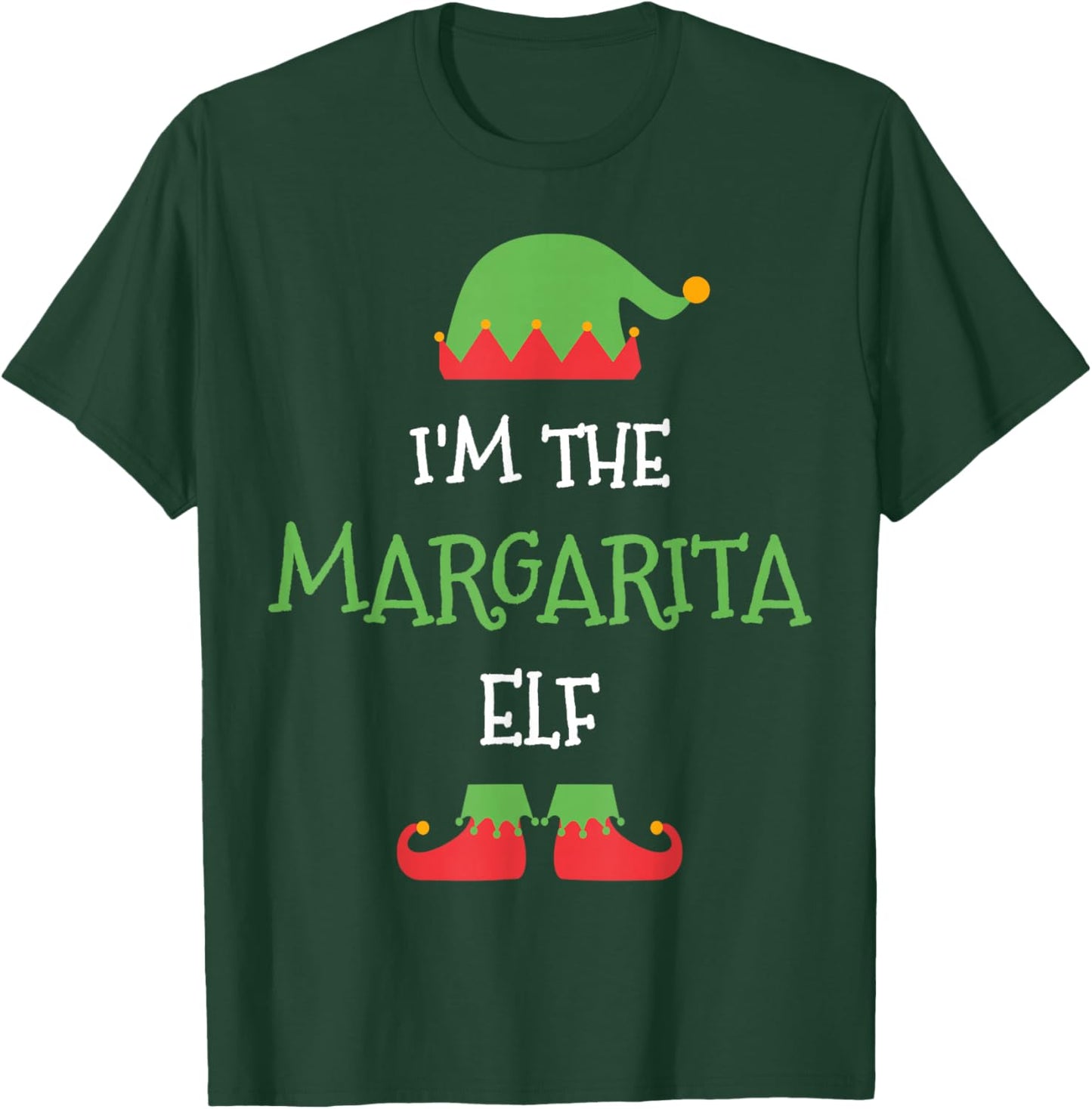 The Margarita Elf Christmas Family Matching Group T-Shirt - T-Shirt | Forest