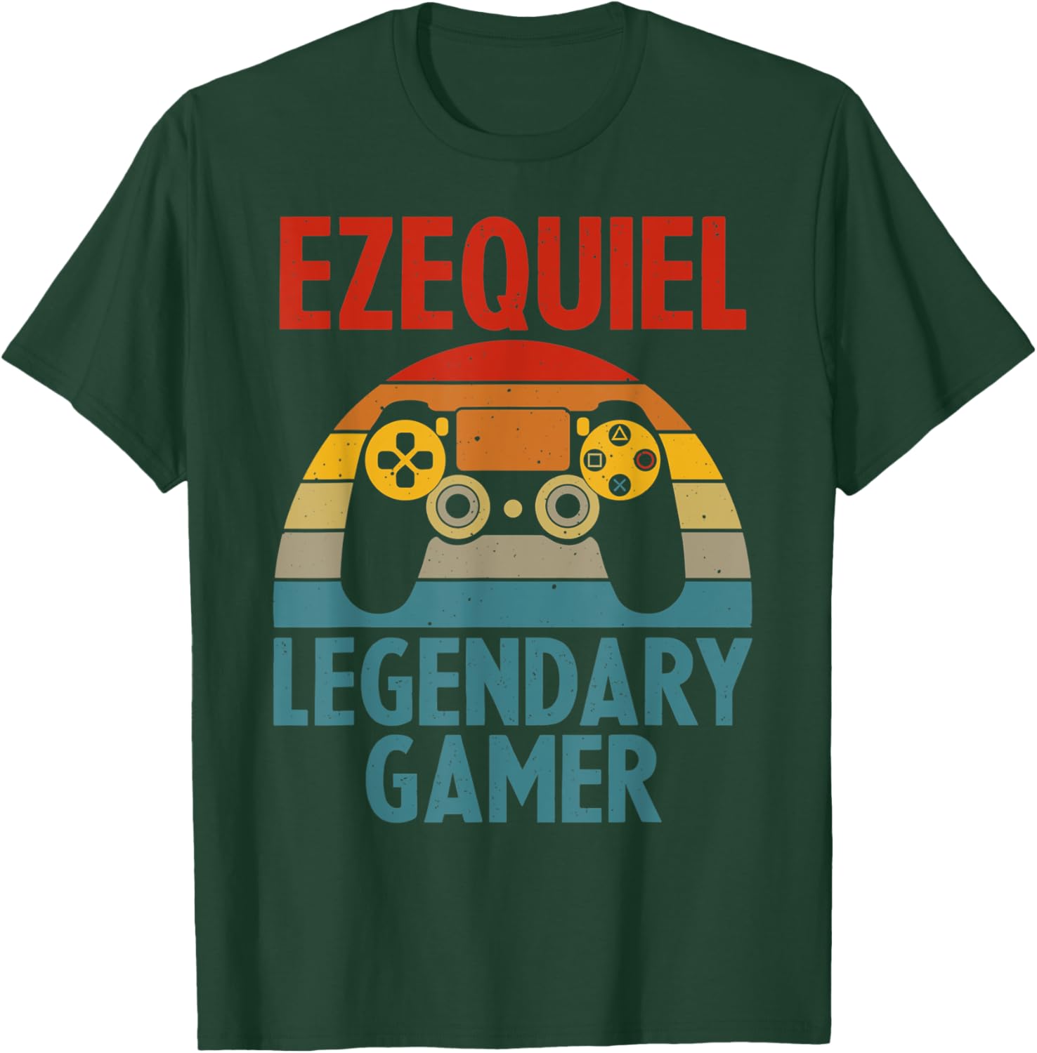 EZEQUIEL Gift Name Personalized Funny Gaming Geek Birthday T-Shirt - T-Shirt | Forest