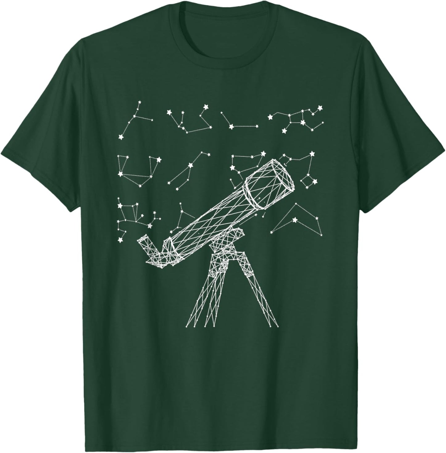 Star Constellations Galaxy Telescope Outer Space Astronomy T-Shirt - T-Shirt | Forest