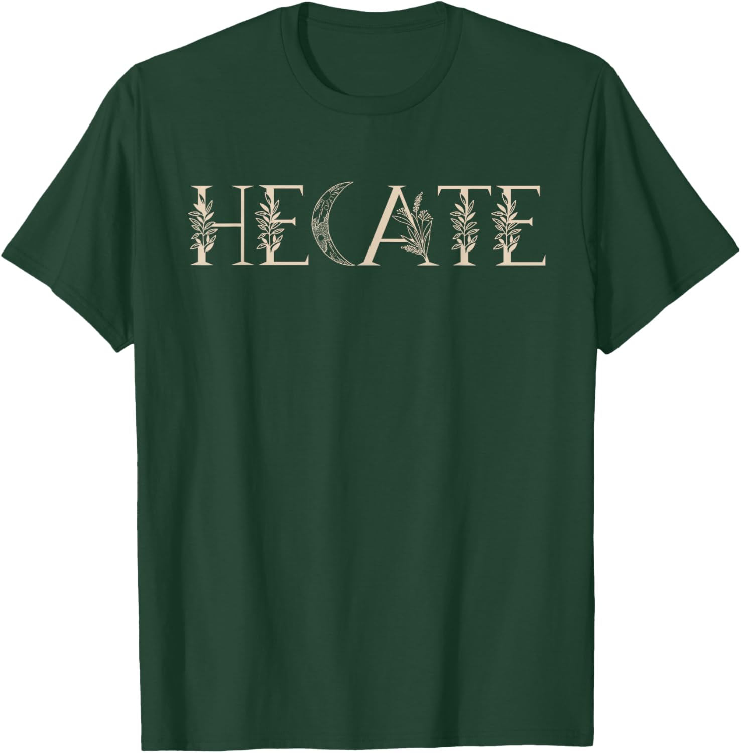 Triple Moon Goddess Tarot Card Wiccan Pagan Witch Hecate T-Shirt - T-Shirt | Forest