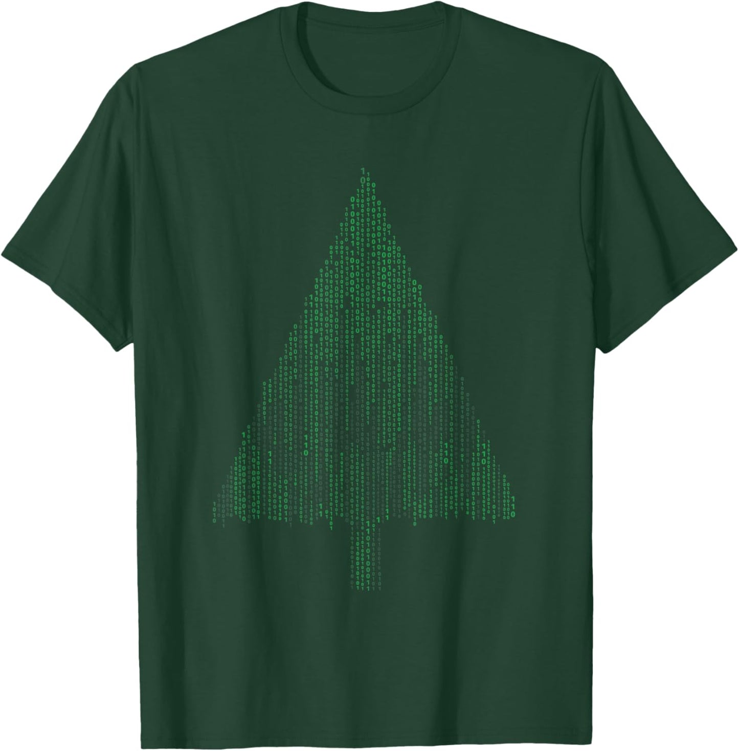 Binary Coding Computer Programmer Christmas Tree Xmas T-Shirt - T-Shirt | Forest