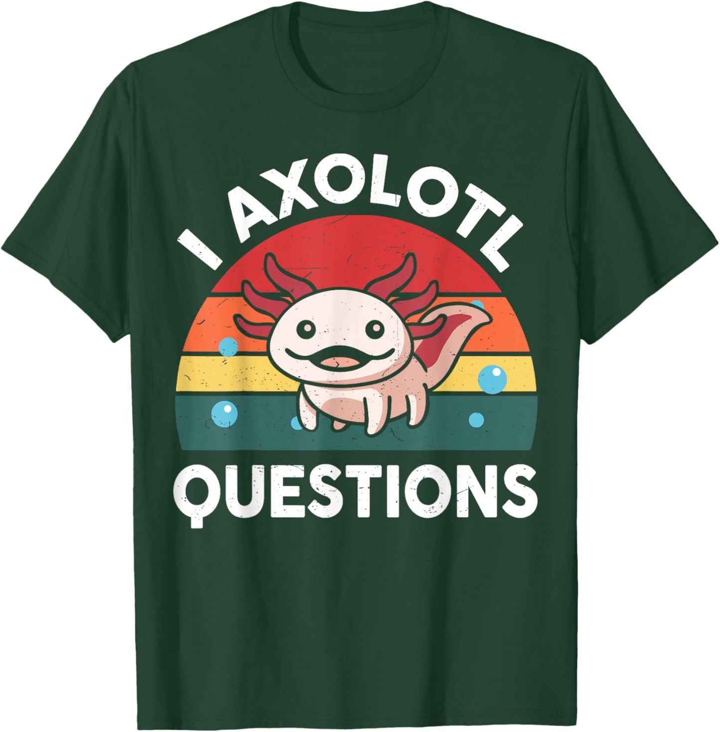 Axolotl-Shirt I Axolotl Questions Shirt Kids Cute Funny T-Shirt - T-Shirt | Forest