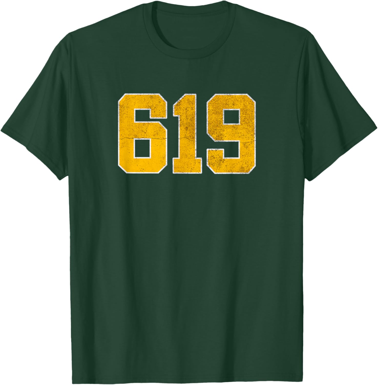 San Diego 619 Vintage Look Original Design T-Shirt - T-Shirt | Forest
