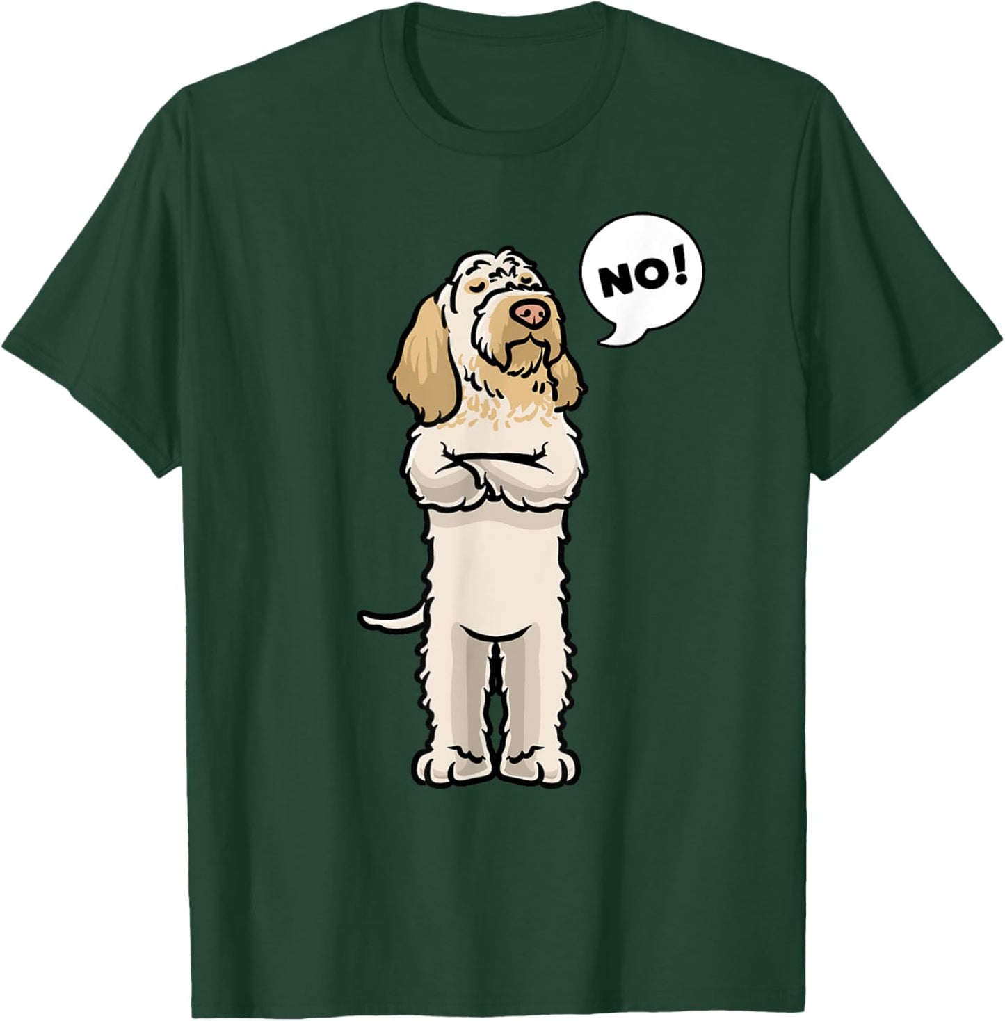 Stubborn Spinone Italiano Dog T-Shirt - T-Shirt | Forest