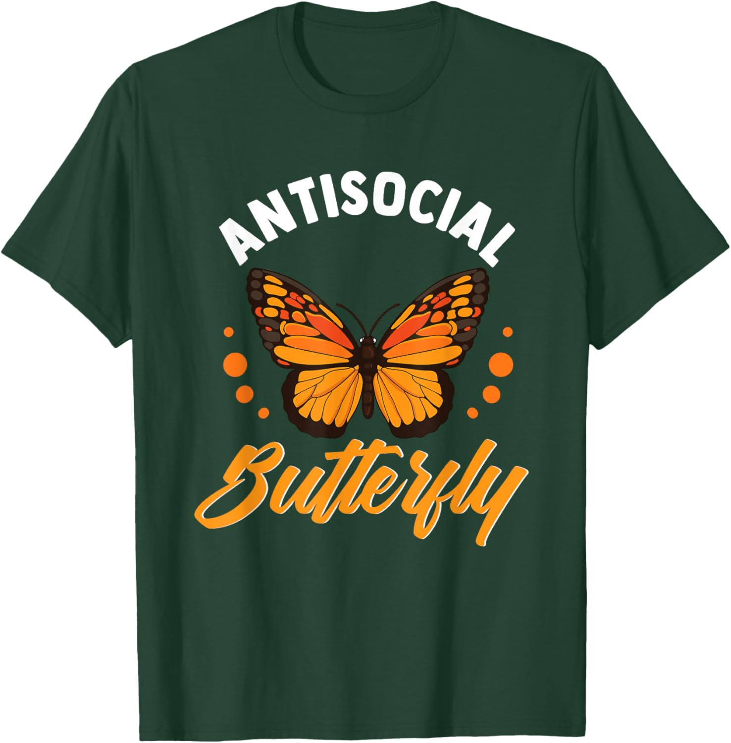 Antisocial Butterfly T-Shirt - T-Shirt | Forest