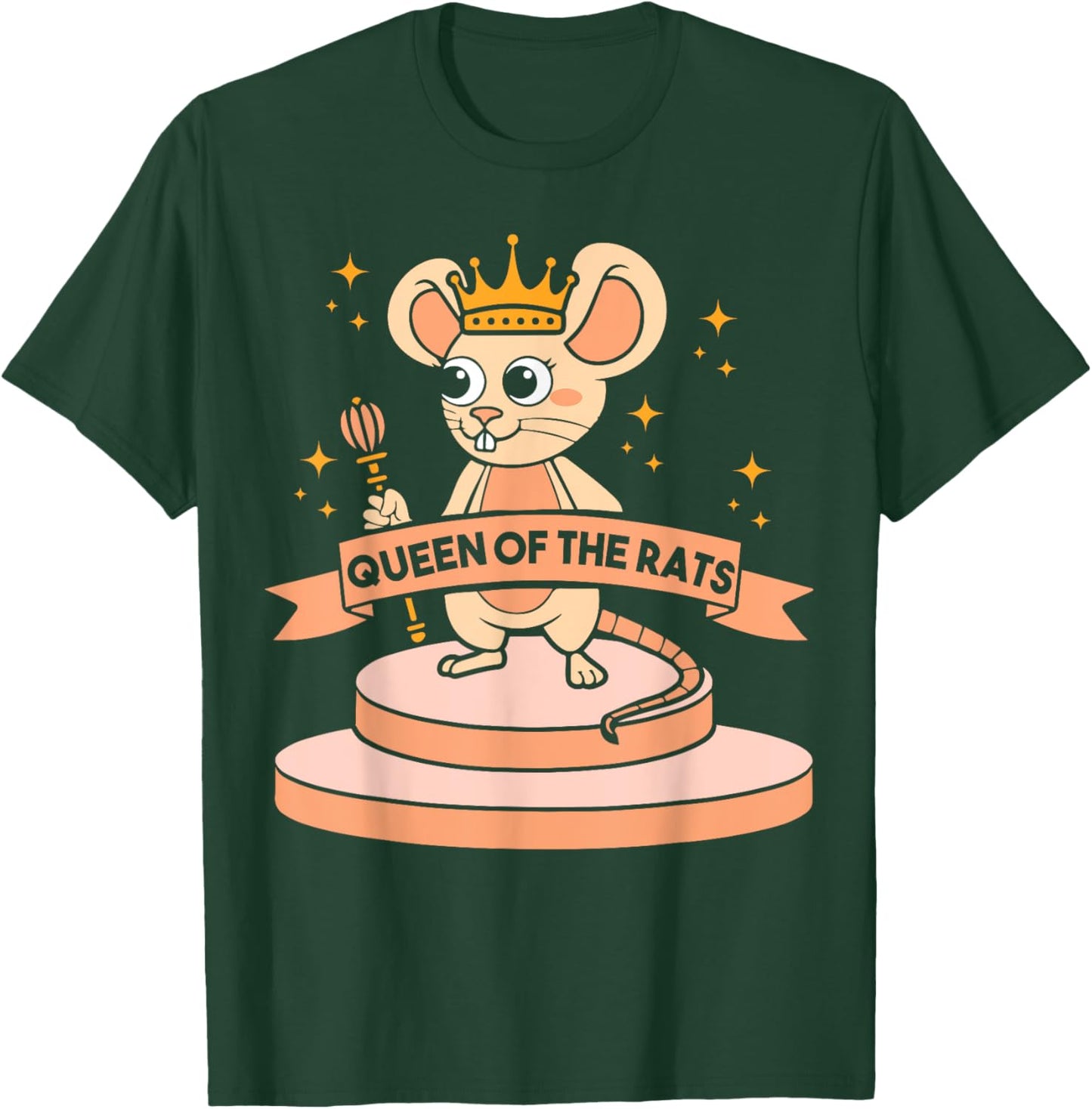 Queen of the rats - Rat Costume Mouse Rat T-Shirt - T-Shirt | Forest