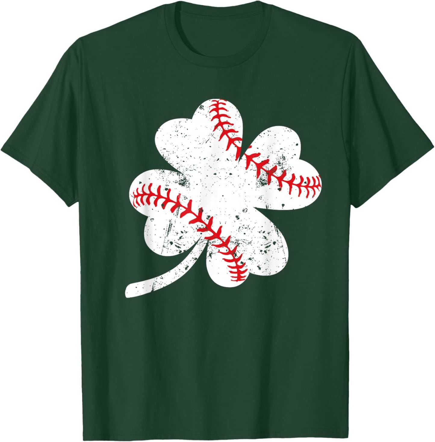 Baseball Shamrock T-Shirt - T-Shirt | Forest