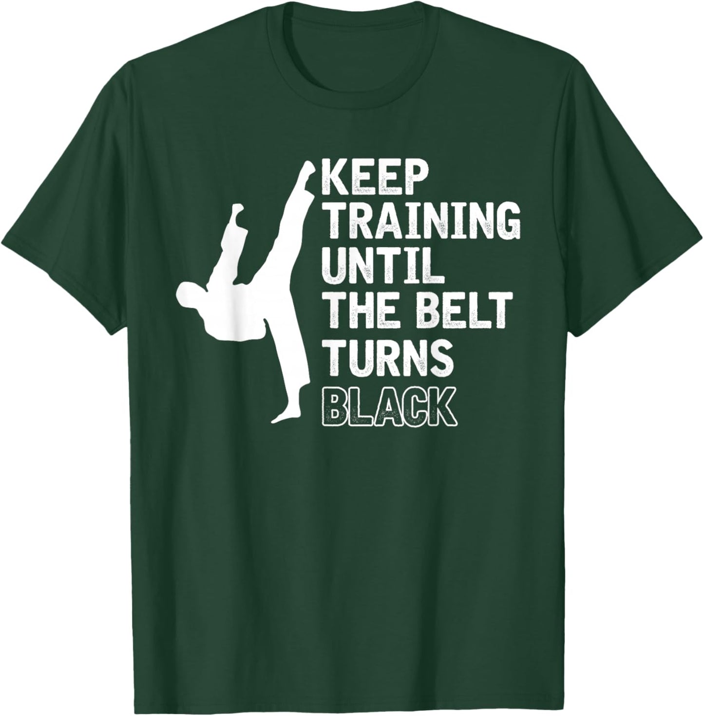 Black Belt Sparring Ninja Funny Gift Karate T-Shirt - T-Shirt | Forest