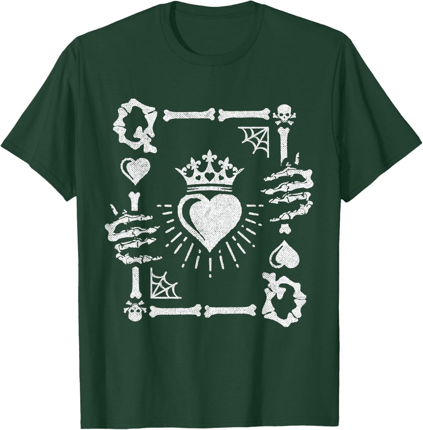Queen of Hearts Card Costume - Halloween Queen of Hearts T-Shirt - T-Shirt | Forest