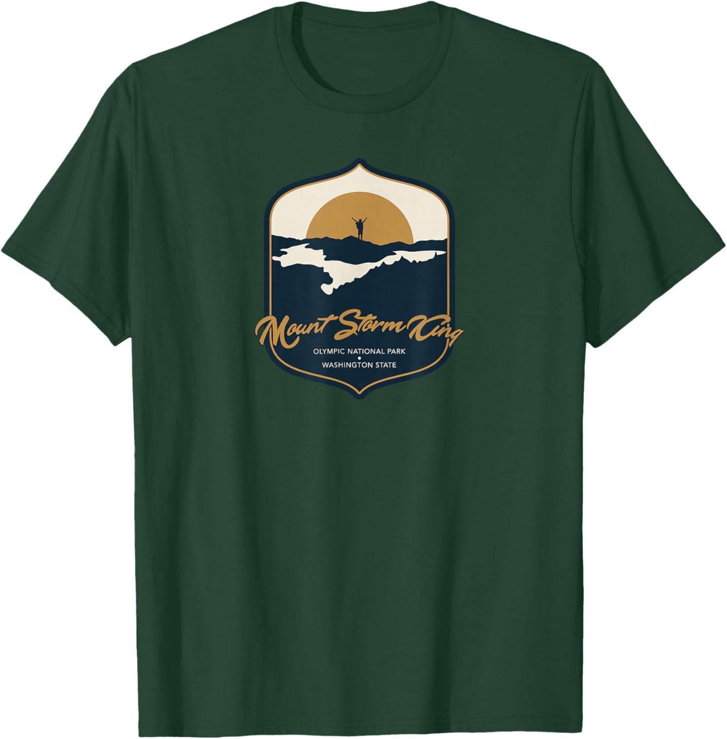 Mount Storm King - Washington State T-Shirt - T-Shirt | Forest