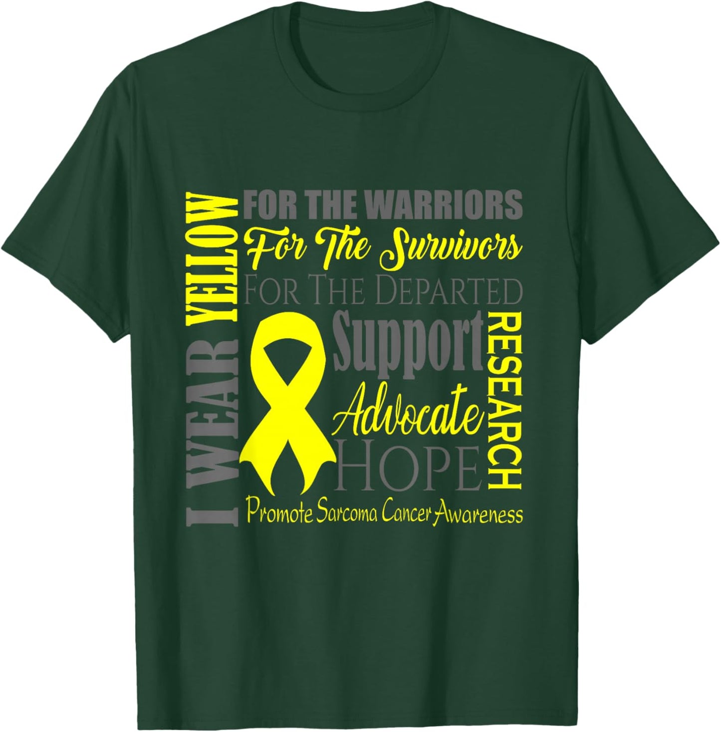 Sarcoma Cancer Awareness T-Shirt - T-Shirt | Forest