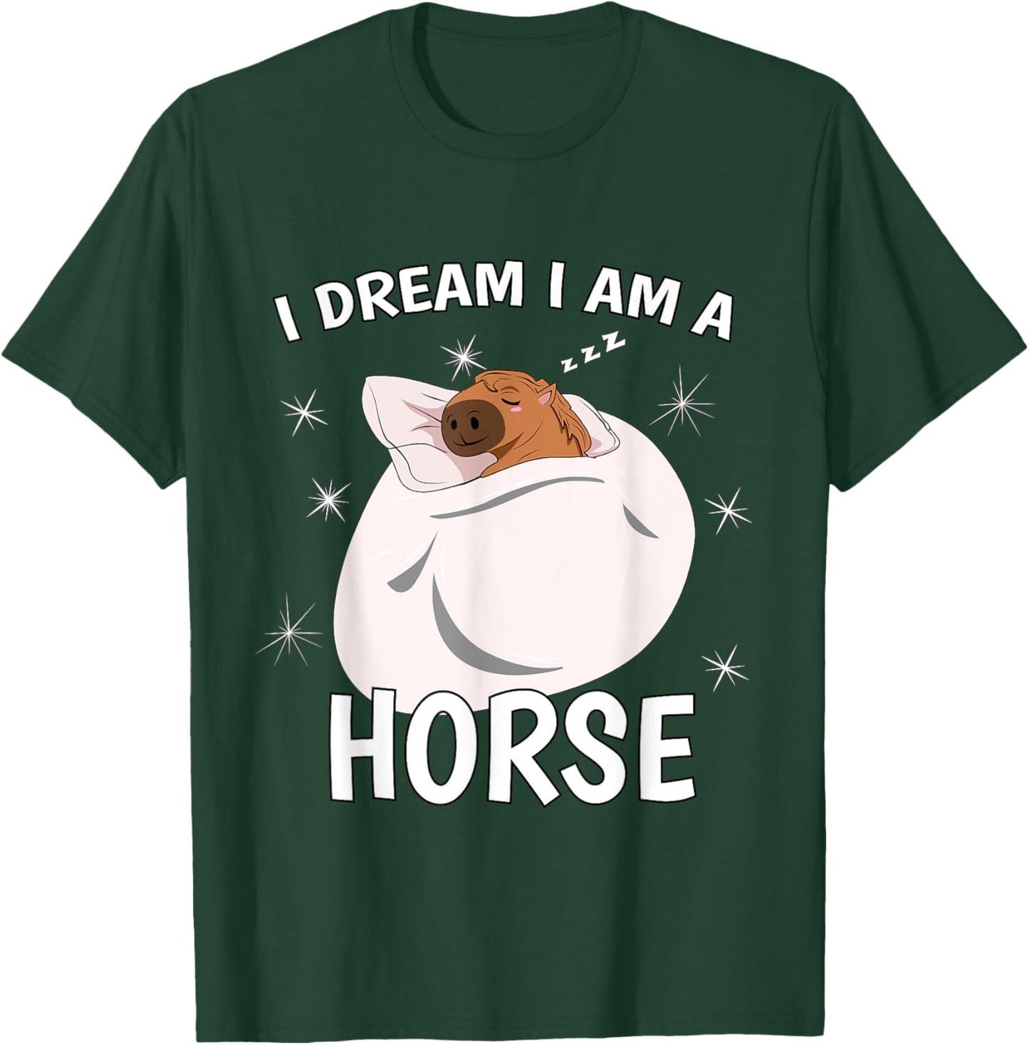 Sleeping Shirt PJ Pajama Top I Dream I Am A Horse T-Shirt - T-Shirt | Forest