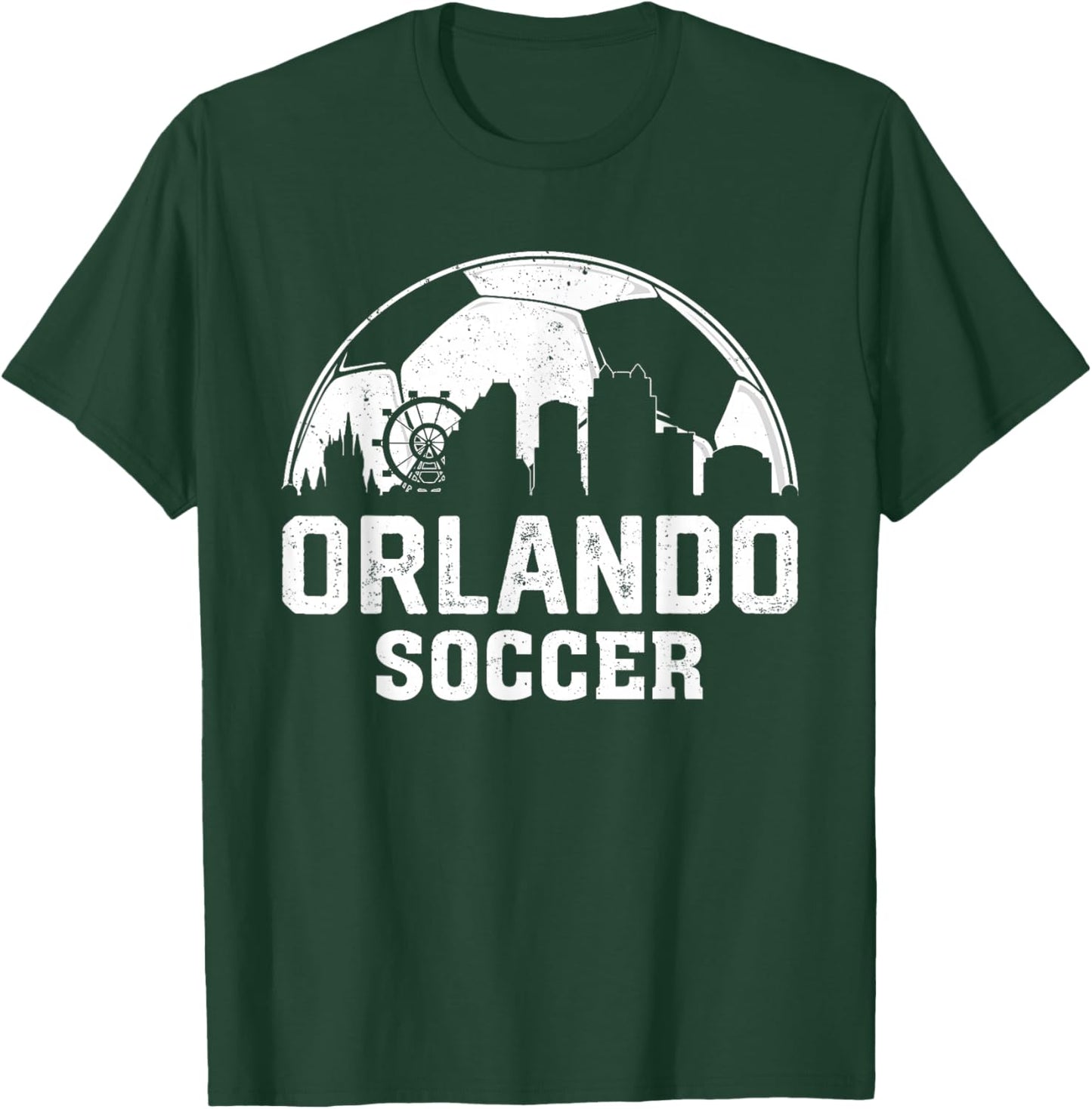 Retro Vintage Orlando Soccer Football Sports Lover T-Shirt - T-Shirt | Forest