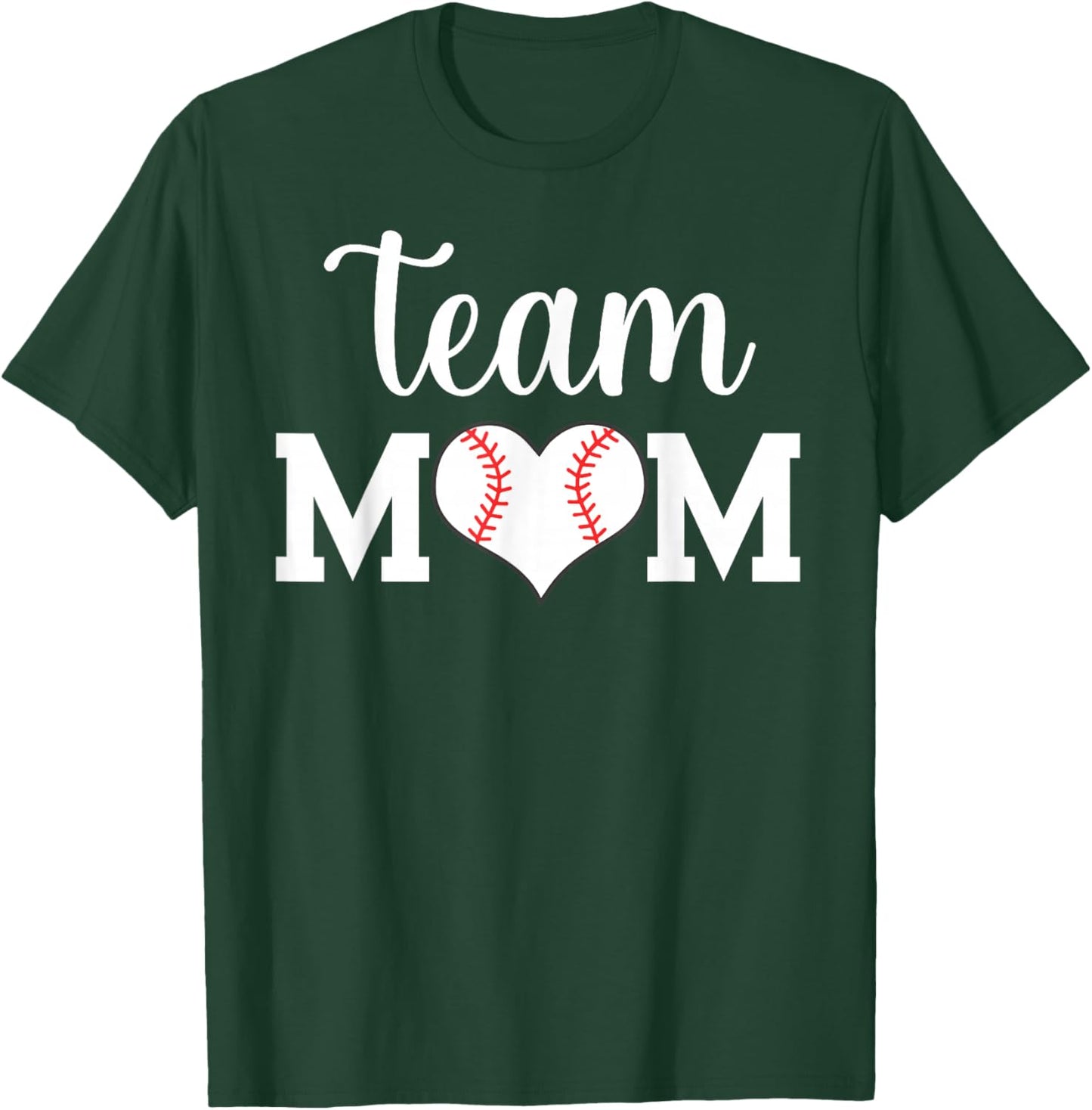 Team Mom Baseball T-Shirt - T-Shirt | Forest
