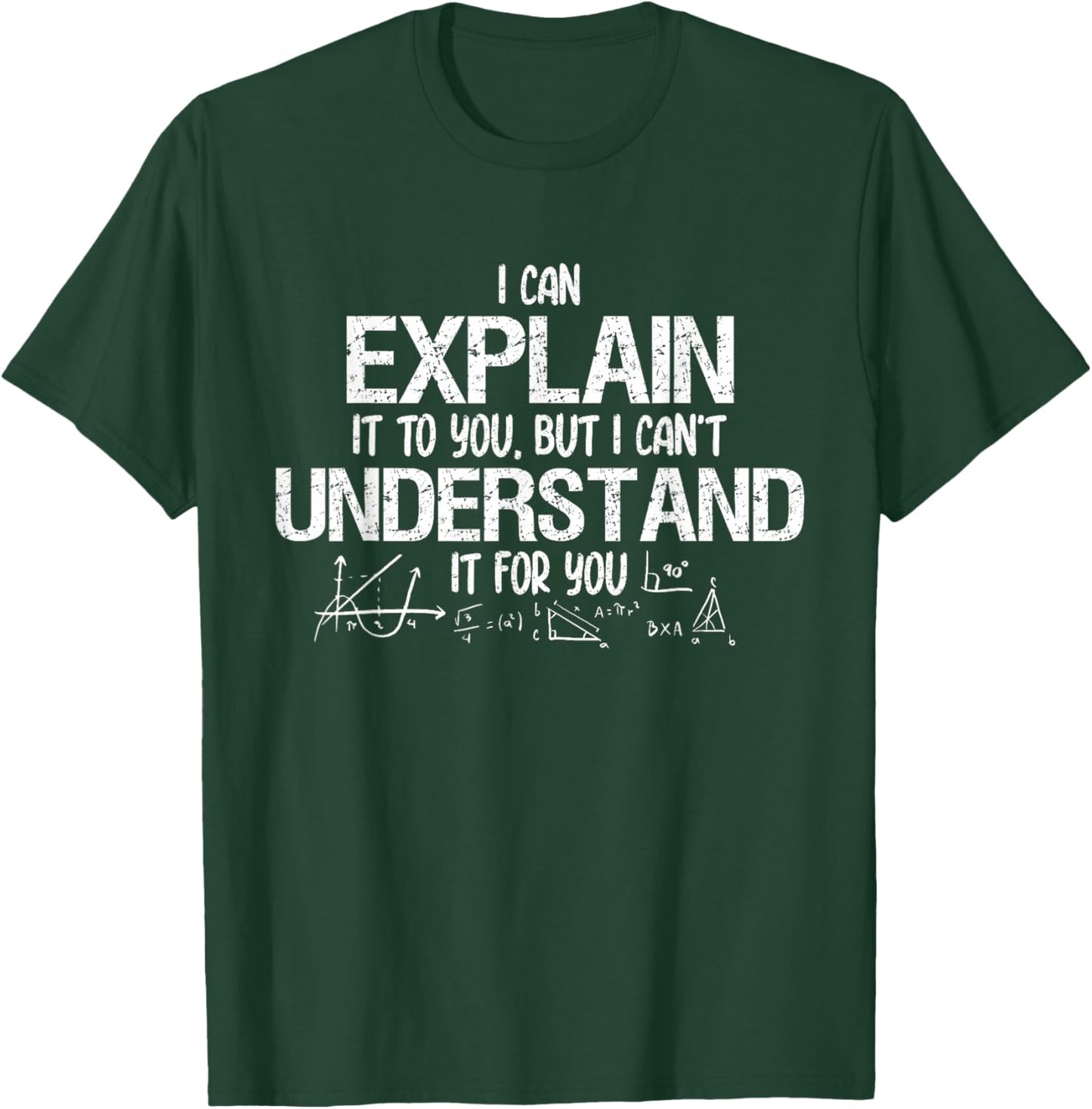 Funny Math Teacher Professor Mathematics T-Shirt - T-Shirt | Forest