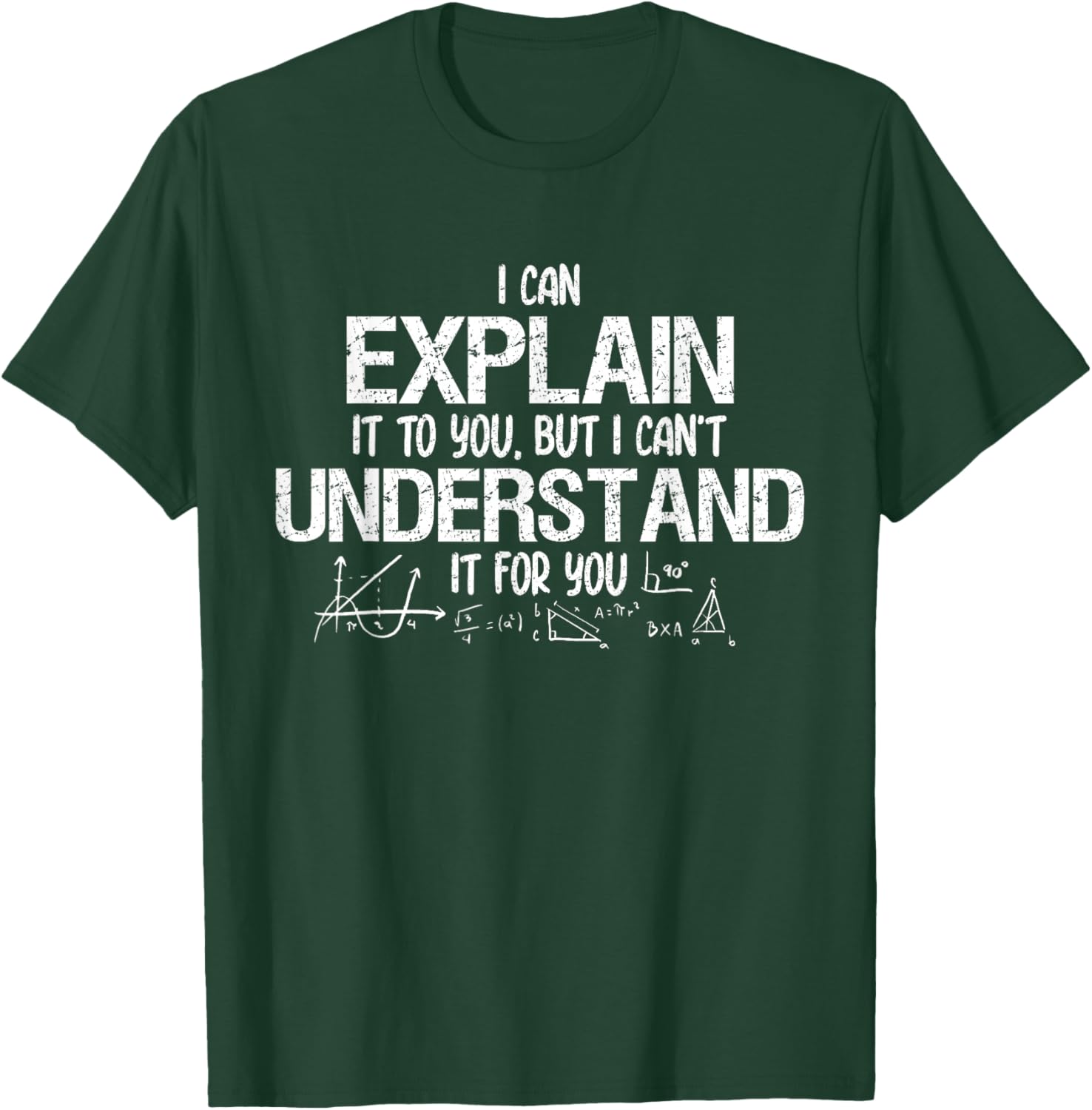 Funny Math Teacher Professor Mathematics T-Shirt - T-Shirt | Forest