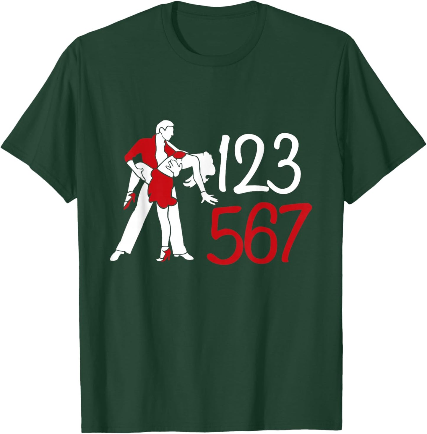123 567 Salsa Latin Salsa Dance T-Shirt - T-Shirt | Forest
